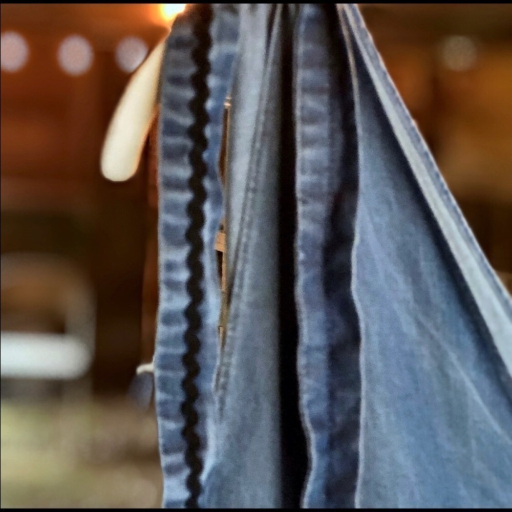 SUGAR LIPS, Jean Tank w/black rickrack - Picture 7 of 11